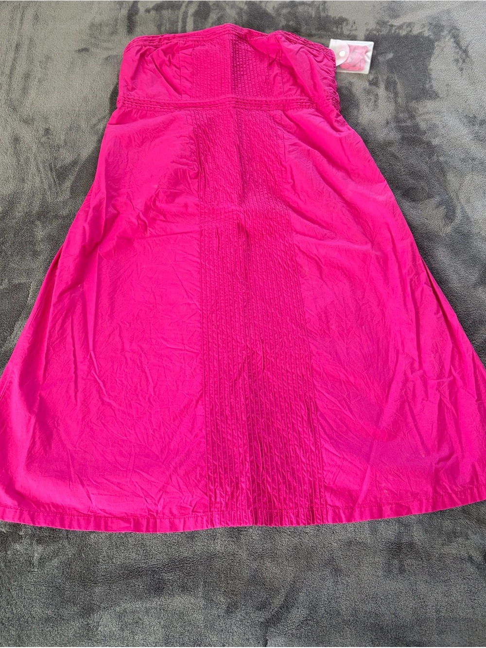 GAP Bright Pink A-Line Strapless Dress Skirt